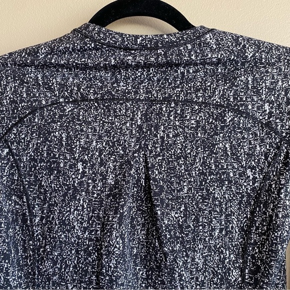 Lululemon Extra Mile Long Sleeve Running Luon Suited Jacquard Black White Size 2 - Picture 6 of 7